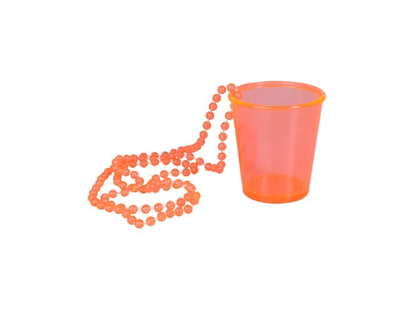 Orange Shotglas I Kæde