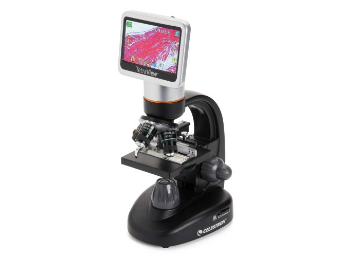 Celestron Tetraview, Digitalt Mikroskop, Sort, Sølv, Lcd, 10,9 Cm (4.3"), Sd, Sdhc, 1600X