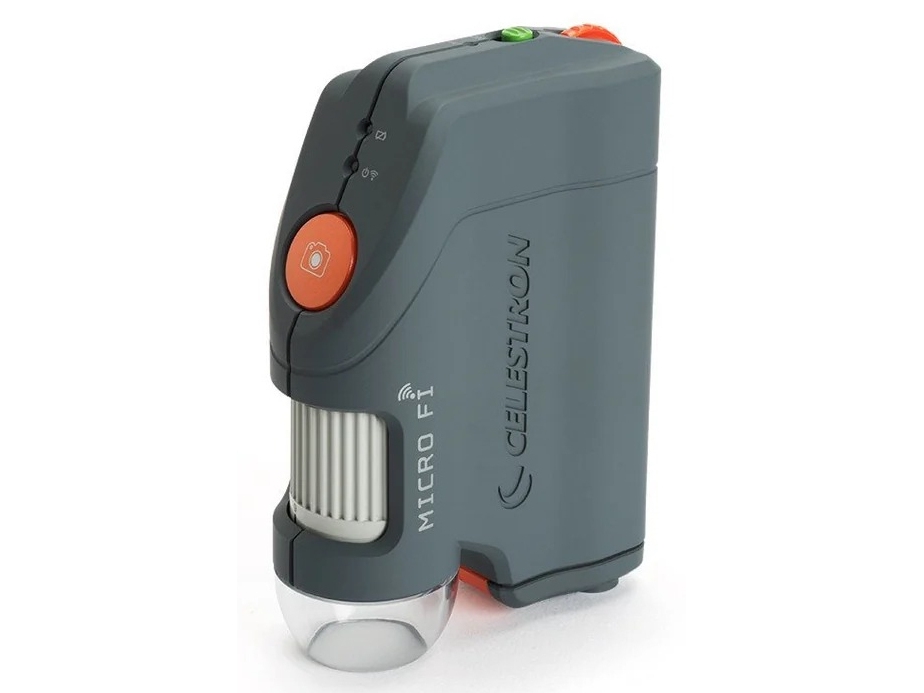 Celestron 44313, Digitales Mikroskop, Grau, Kunststoff, 80X, 10X, Led