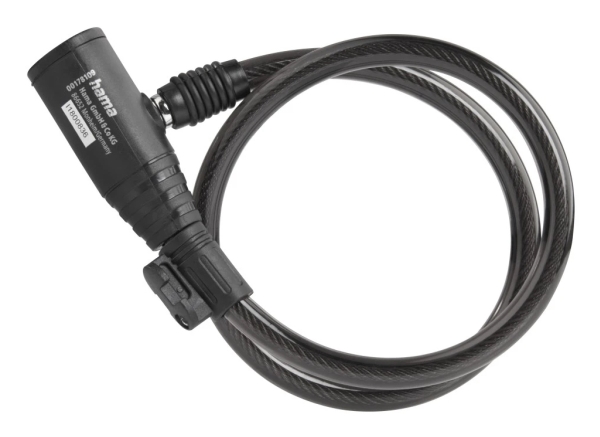 Hama 00178137, Kabellås, Sort, Plast, Stål, Nøgle, 650 Mm