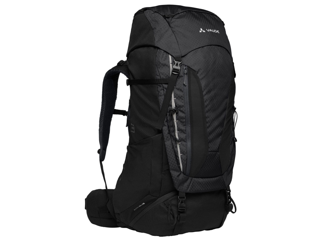 Vaude Avox 65+10, Top, Vandring, Vandring, Sort, Polyester, Polyurethan (Pu), Polyamid (Pa), Polyurethan, 200 D