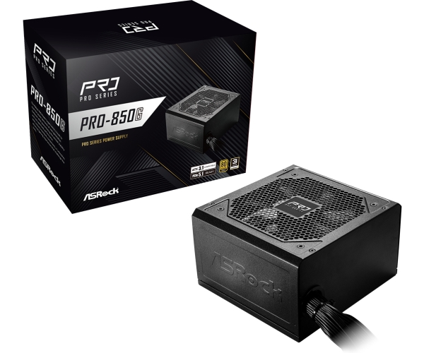 Asrock Pro Series Pro-850G Atx 80+ Gold Black - Atx (90-Uxr085-Gneaa2)