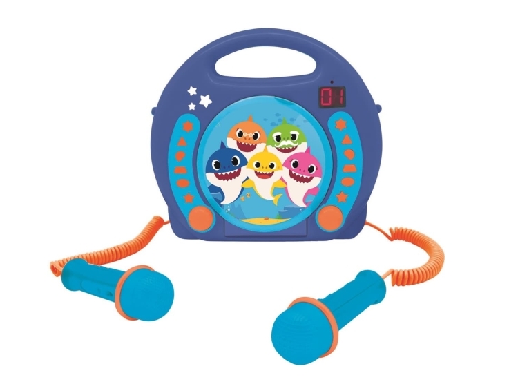 portable cd player baby shark lexibook rcdk100bs