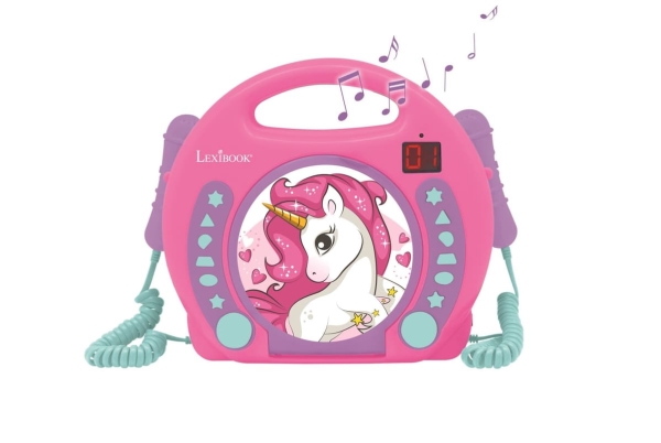 portable cd player unicorn lexibook rcdk100uni