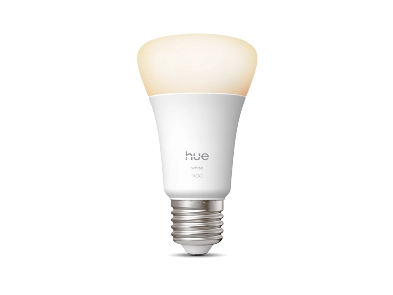 Philips Hue Smart Led A60 Bulb, Warm White Light 2700K, E27 Base, 9.5W, 1100 Lumens, Dimmable, Works With Alexa, Google Assistant, And Apple Home, 1
