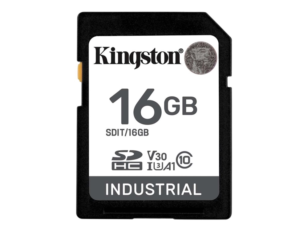 Kingston Technology 16G Sdhc Industrial Pslc, 16 Gb, Sdhc, Klasse 10, Uhs-I, 100 Mb/S, 80 Mb/S