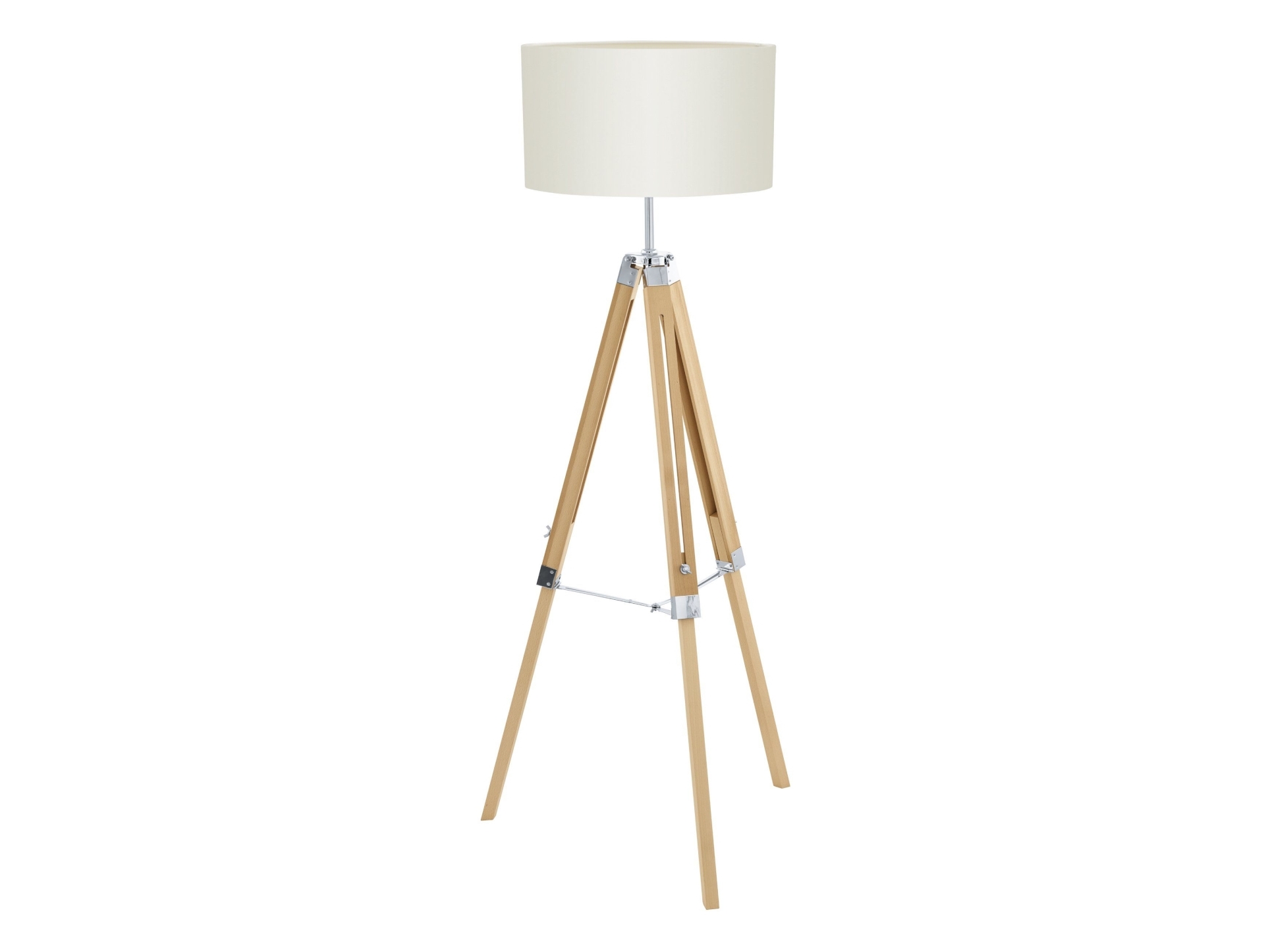 EGLO LANTADA, Beige, Självtorkning, Transparent, Universal, Tyg, Stål, Trä, IP20, II, LANTADA | Belysning - Inomhusbelysning - Golvlampa | GameStuff