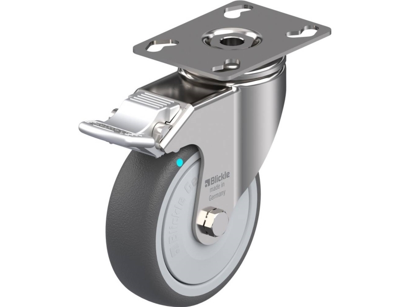 Blickle 760875 Lkpxa-Path Lenkrolle Mit Bremse, 101Kfd-Fi, 100 Mm, 120 Kg