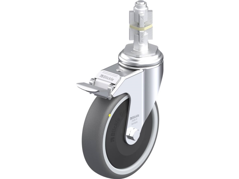 Blickle 848878 Lkra-Path 126Kf-11-Fi-Els-E14 Lenkrolle Mit Bremse 125 Mm 120 Kg