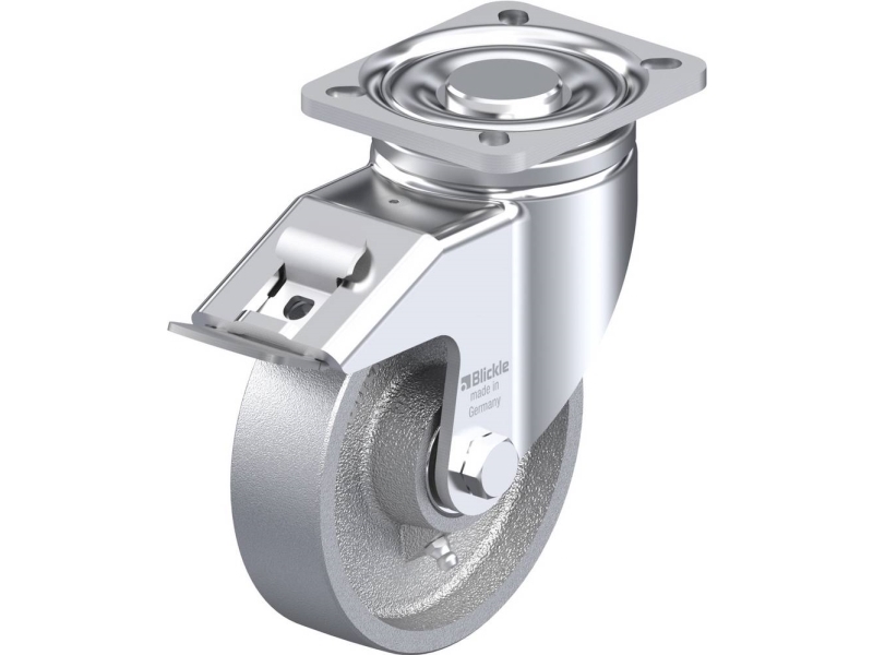 Blickle 754599 LH-G 125K-1-FI Styrehjul med bremse Hjuldiameter: 125 mm Bæreevne (maks.): 450 kg 1 stk