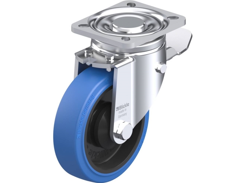 Blickle 750068 LH-POEV 125K-1-ST-SB styrehjul med brems, hjuldiameter 125 mm, 250 kg, 1 stk