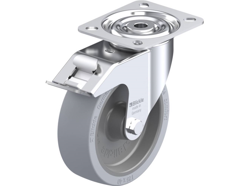 Blickle 763579 Lenkrolle Li-Posi 125G-Fi-Sg Mit Bremse 125 Mm 120 Kg