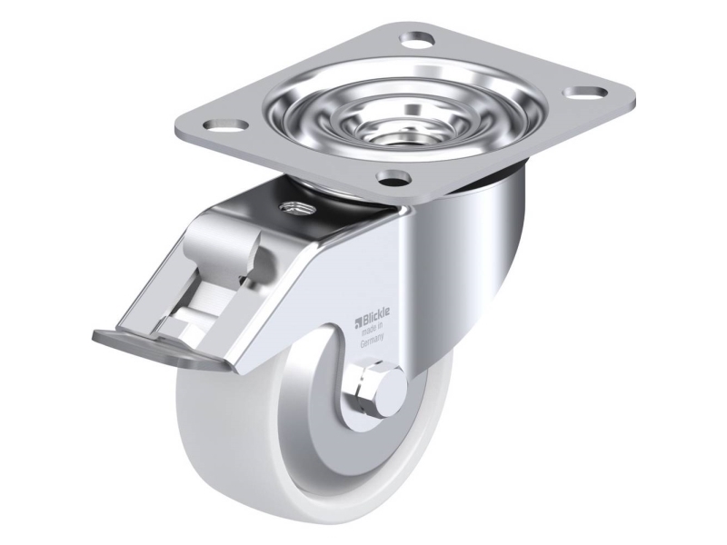 Blickle 762886 LE-PPN 80R-FI-FA Styrehjul med bremse Hjuldiameter: 80 mm Bæreevne (maks.): 120 kg 1 stk