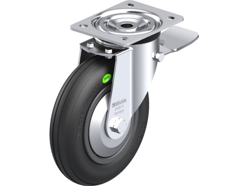 Blickle 749562 L-Vwpp 200G-St-Fa Lenkrolle Mit Bremse Raddurchmesser: 200 Mm Tragfähigkeit (Max.): 100 Kg 1 Stk.