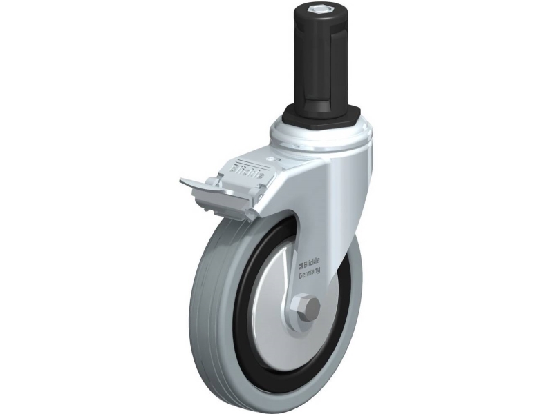 Blickle 848247 LKRA-VPA 125G-11-FI-FA-ER14 Styrehjul med bremse Hjuldiameter: 125 mm Bæreevne (maks.): 100 kg 1 stk