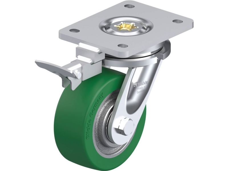 Blickle 852401 LO-GST 127K-RI4 Styrehjul med bremse Hjuldiameter: 125 mm Bæreevne (maks.): 450 kg 1 stk