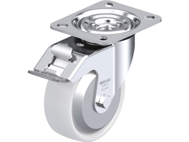 Blickle 762789 L-Ppn 100R-Fi-Fa Styrehjul Med Bremse Hjuldiameter: 100 Mm Bæreevne (Maks.): 160 Kg 1 Stk