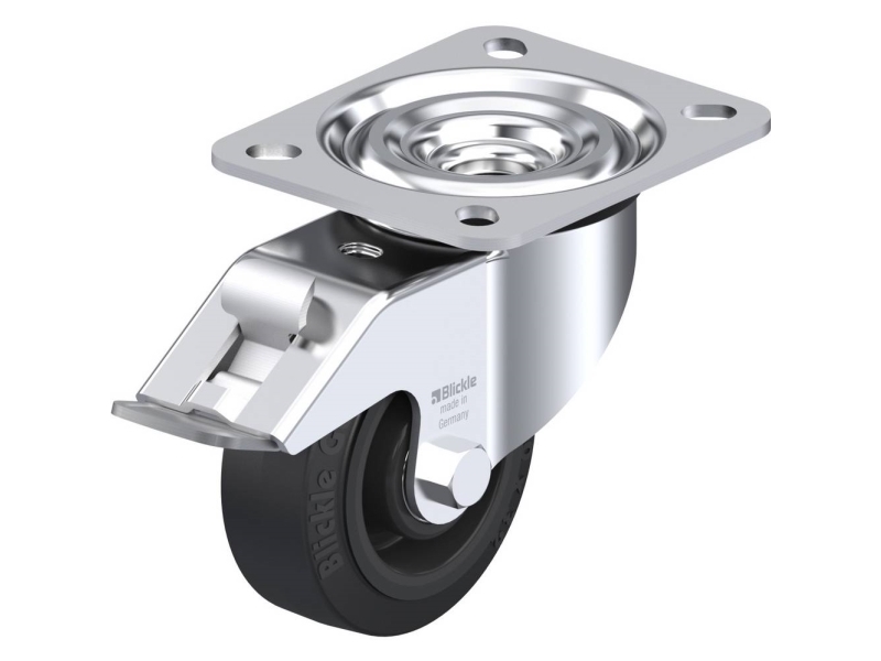 Blickle 850449 L-POEV 80XR-FI Styrehjul med bremse Hjuldiameter: 80 mm Bæreevne (maks.): 140 kg 1 stk