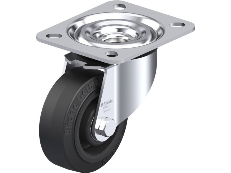 Blickle 850448 L-Poev 80Xr Lenkrolle, Raddurchmesser 80 Mm, Tragfähigkeit (Max.) 140 Kg, 1 Stk.