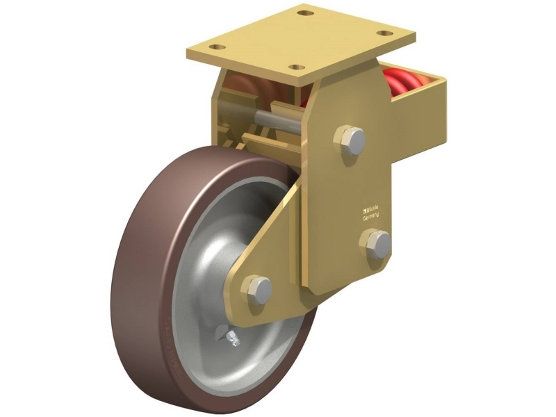 Blickle 755404 BSFN-GB 200K stödhjul, fjädrande, hjuldiameter 200 mm, bärförmåga (max) 1000 kg, 1 st | Verktyg & Verkstad - Infästning - Övriga Infästning | GameStuff