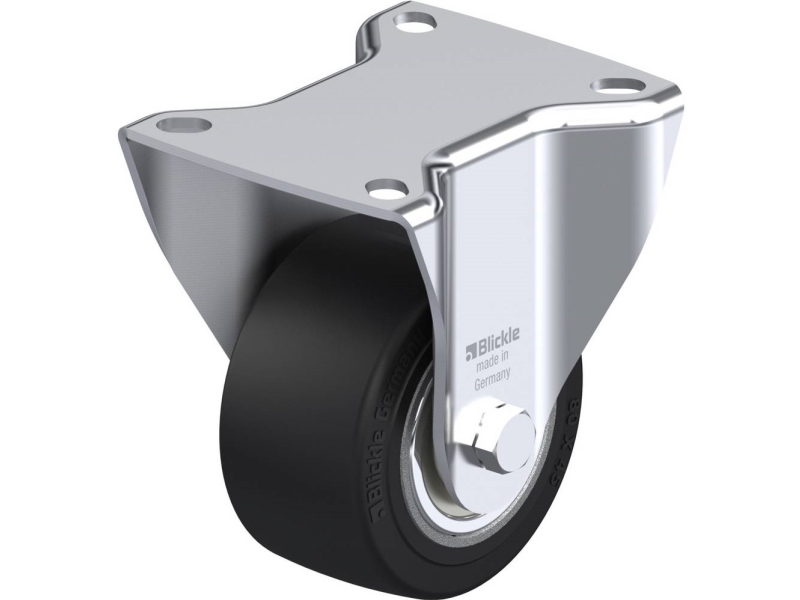 Blickle 754124 Bk-Se 80K Festes Rad - Raddurchmesser 80 Mm - Tragfähigkeit (Max.) 200 Kg - 1 Stk.