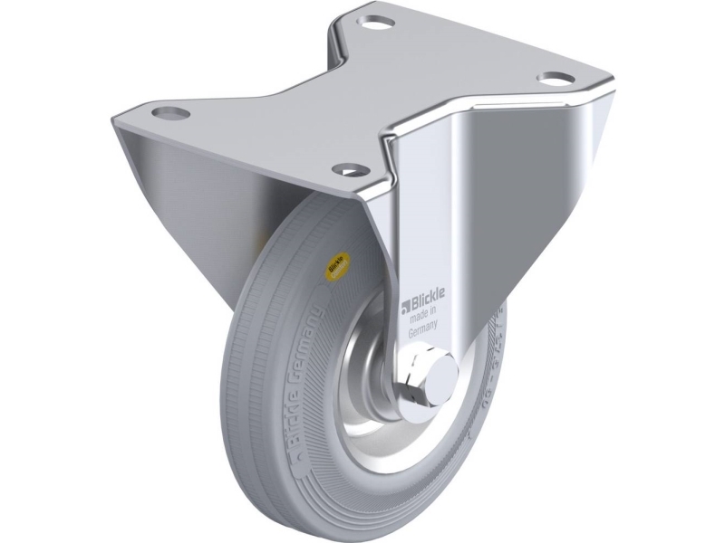 Blickle 691253 Bk-Rd 125R-3-Vli Bockrolle 125 Mm, 120 Kg