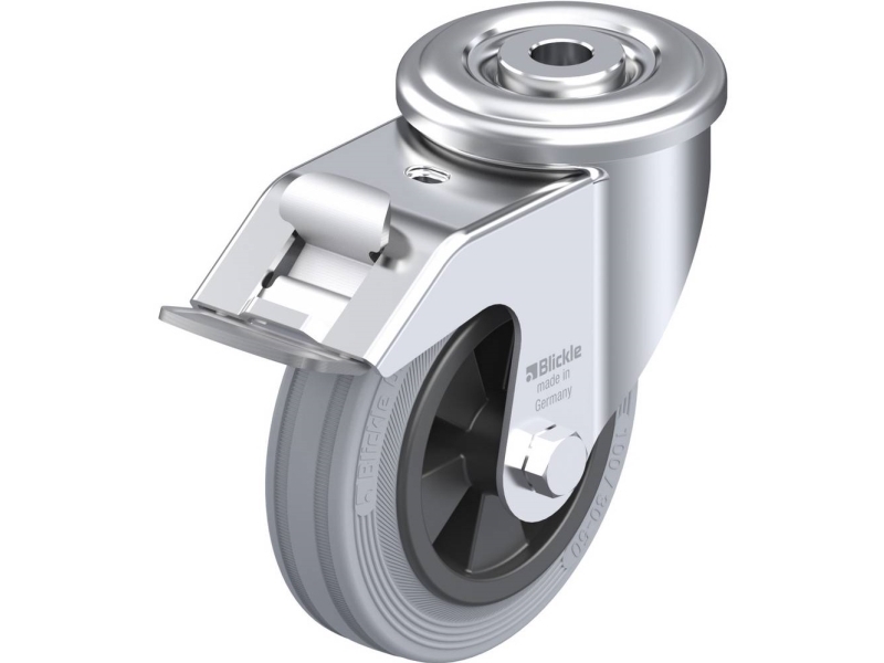 Blickle 563825 LER-VPP 100G-FI-SG Styrehjul med bremse Hjuldiameter: 100 mm Bæreevne (maks.): 70 kg 1 stk