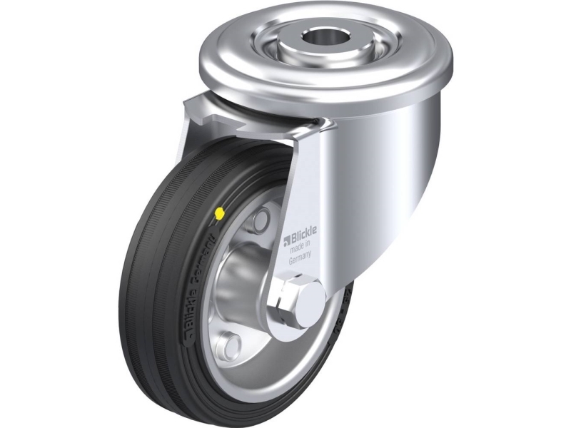 Blickle 625376 LER-VE 80R-EL styrhjul, hjuldiameter 80 mm, bärförmåga max 50 kg, 1 st | Verktyg & Verkstad - Infästning - Övriga Infästning | GameStuff