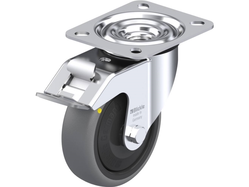 Blickle 849853 LE-TPA 102KF-FI-ELS Länkhjul med broms Hjuldiameter: 100 mm Belastningskapacitet (max): 70 kg 1 st | Cykling - Hjul, däck och slangar - Hjul | GameStuff