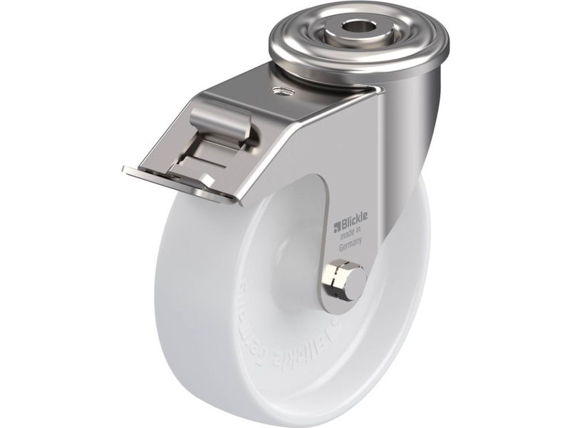 Blickle 464313 LEXR-PO 125G-FI Styrehjul med bremse Hjuldiameter: 125 mm Bæreevne (maks.): 150 kg 1 stk