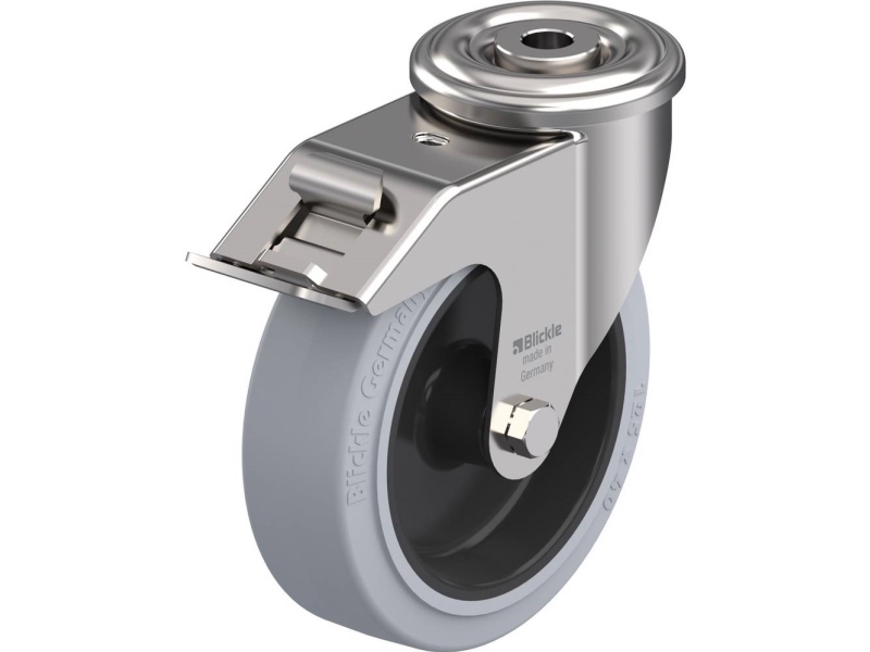 Blickle 761526 Lexr-Poev 125G-Fi-Sg Styrehjul Med Bremse Hjuldiameter: 125 Mm Bæreevne (Maks.): 150 Kg 1 Stk