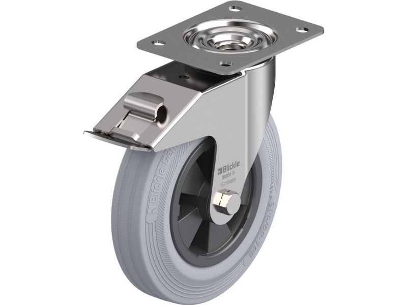 Blickle 471748 Lenkrolle Mit Bremse Lex-Vpp 200Xr-Fi-Sg Raddurchm. 200 Mm Max. 205 Kg