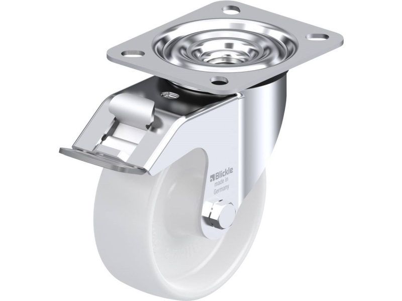 Blickle 307660 Le-Ppn 100G-Fi Styrehjul Med Bremse Hjuldiameter: 100 Mm Bæreevne (Maks.): 150 Kg 1 Stk