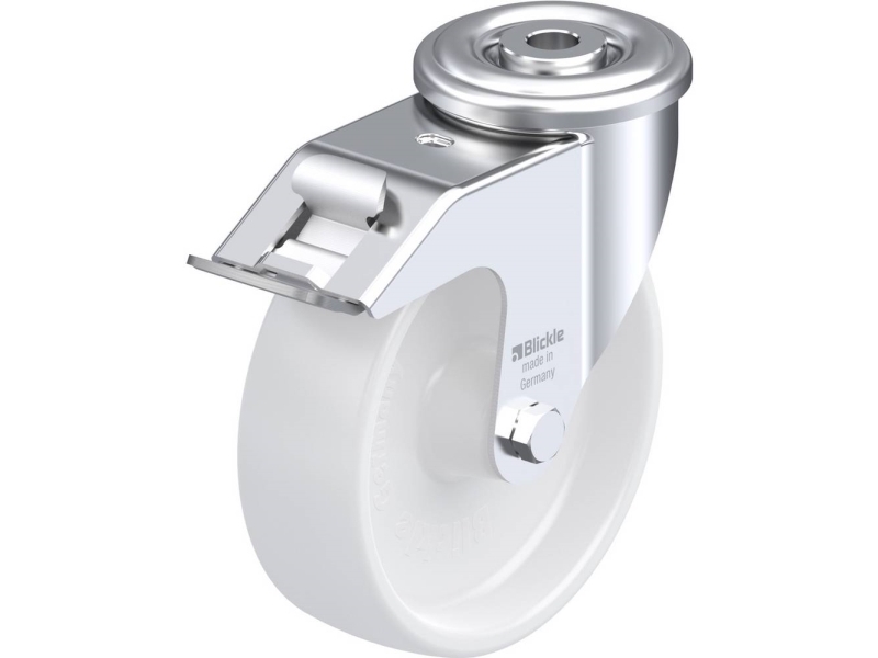 Blickle 762896 LER-PPN 125G-FI Styrehjul med bremse Hjuldiameter: 125 mm Bæreevne (maks.): 150 kg 1 stk