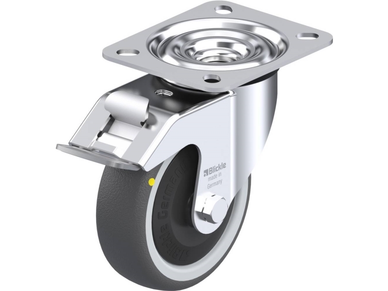 Blickle 852150 Le-Path 100Kf-Fi-Els Lenkrolle Mit Bremse Raddurchmesser 100 Mm Tragfähigkeit (Max.) 130 Kg 1 Stk
