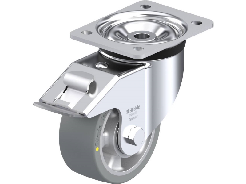 Blickle 612044 LK-ALTH 127K-FI Styrehjul med bremse Hjuldiameter: 125 mm Bæreevne (maks.): 600 kg 1 stk
