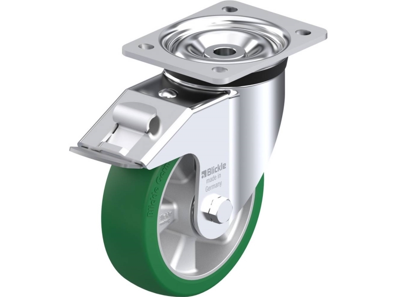 Blickle 627034 Lk-Alst 160K-Fi Lenkrolle Mit Bremse, Raddurchmesser 160 Mm, Tragfähigkeit (Max.) 580 Kg (1 Stk)