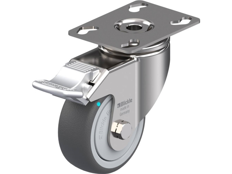 Blickle 760881 Lkpxa-Path 80Kfd-Fi Lenkrolle Mit Bremse - Raddurchmesser 80 Mm - Tragfähigkeit (Max.) 120 Kg - 1 Stk