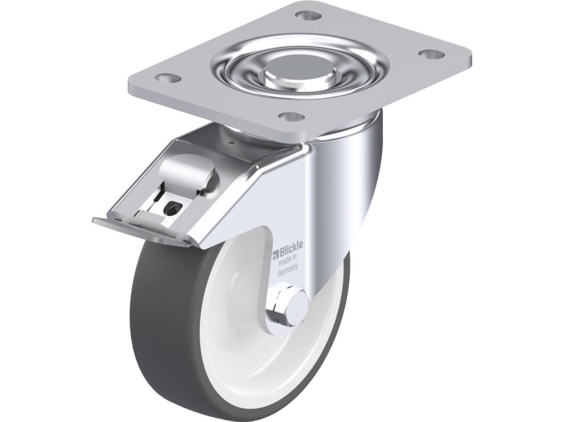 Blickle 660787 LH-POTH 125G-3-FI Styrehjul med bremse Hjuldiameter: 125 mm Bæreevne (maks.): 350 kg 1 stk