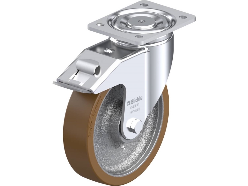 Blickle 742239 Lh-Gb 200K-Fi Lenkrollen Mit Bremse Raddurchmesser: 200 Mm Tragfähigkeit (Max): 900 Kg 1 Stück