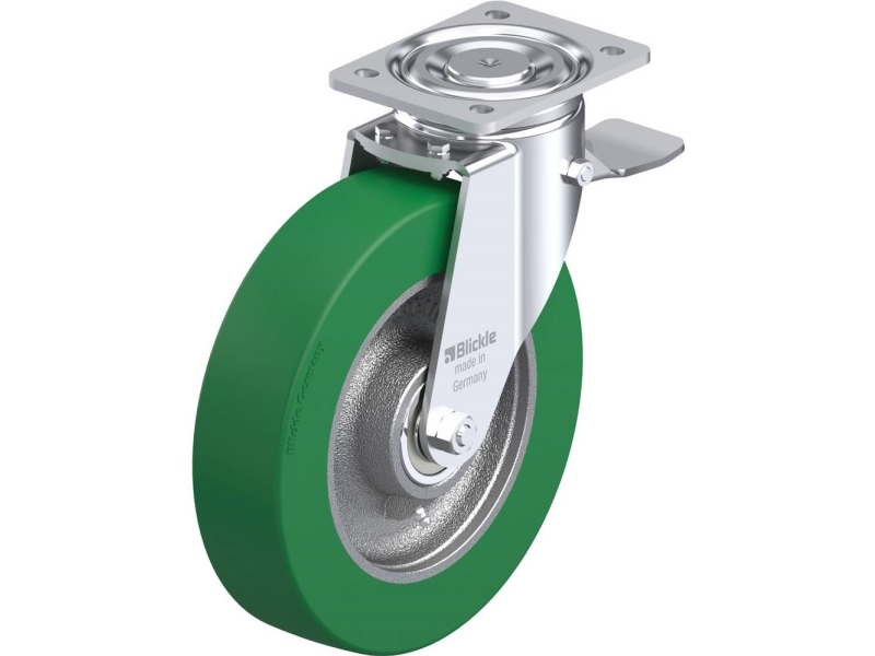 Blickle 852395 LH-GST 250K-ST styrrulle med broms, hjuldiameter: 250 mm, bärförmåga (max.): 900 kg 1 st | Bilvård & Biltillbehör - Däck & fälgar - Stålfälgar | GameStuff
