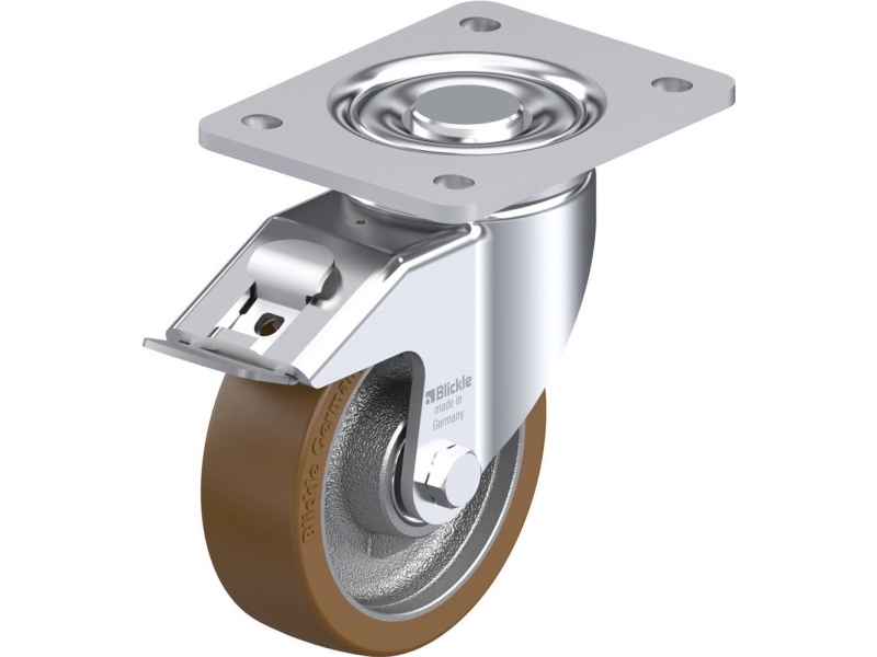 Blickle 742232 Lh-Gb 125K-3-Fi Lenkrollen Mit Bremse Raddurchmesser: 125 Mm Tragfähigkeit (Max.): 550 Kg 1 Stück