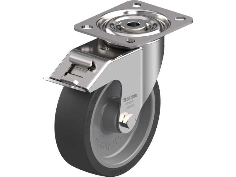 Blickle 845646 Lix-Posi 125G-Fi-Of Lenkrolle Mit Bremse 125 Mm 120 Kg 1 Stk