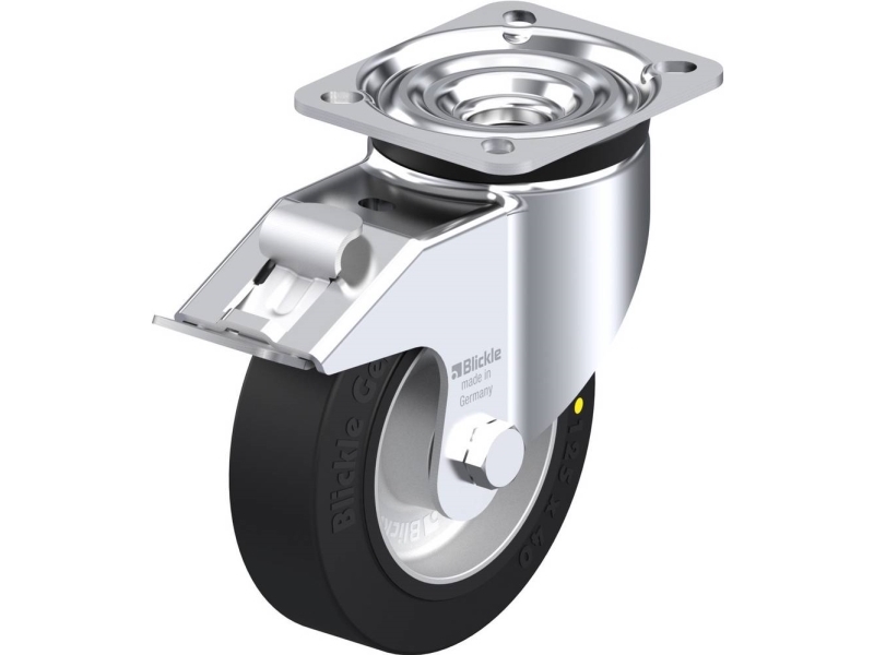 Blickle 645887 LK-ALEV 125K-1-FI-EL Kääntyvät pyörät jarrulla Pyörän halkaisija: 125 mm Kantavuus (max): 250 kg 1 kpl 1 kpl