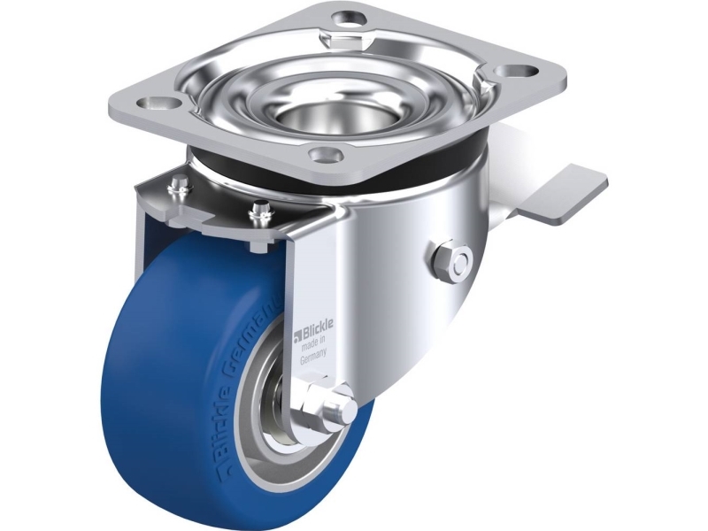 Blickle 852444 LK-ALBS 82K-ST styrhjul med broms, hjuldiameter 80 mm, bärförmåga (max) 230 kg, 1 st | Bilvård & Biltillbehör - Däck & fälgar - Stålfälgar | GameStuff