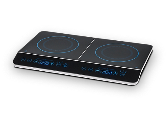 Medion Md 15324, Sort, Bordplade, Zone Induktionskogeplade, Glas, 2 Zone(S), 2 Zone(S)