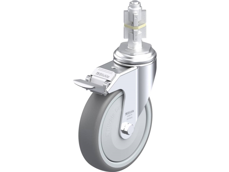 Blickle 613026 Lkra-Tpa 126Kf-11-Fi-E14 Lenkrolle Mit Bremse Raddurchmesser 125 Mm Traglast (Max.) 120 Kg 1 Stk