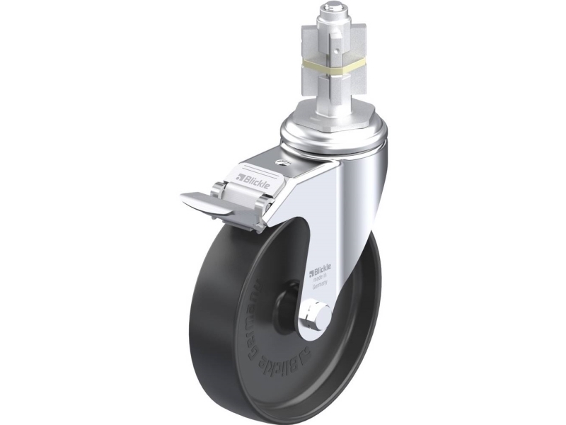 Blickle 376491 Lkra-Poa 125G-11-Fi-E15 Lenkrolle Mit Bremse 125 Mm 120 Kg