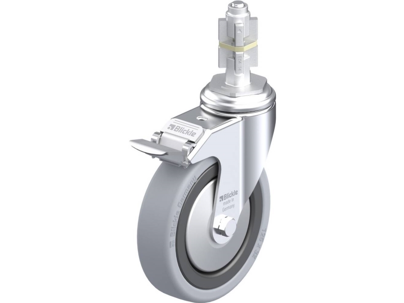 Blickle Lenkrolle Mit Bremse 338079 Lkra-Vpa 126K-11-Fi-Fa-E14 Rad-Durchmesser 125 Mm Tragfähigkeit (Max.) 120 Kg 1 Stk