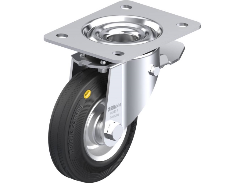 Blickle 293449 Lk-Rd 125R-3-St Lenkrolle Mit Bremse 125 Mm 120 Kg (1 Stk.)